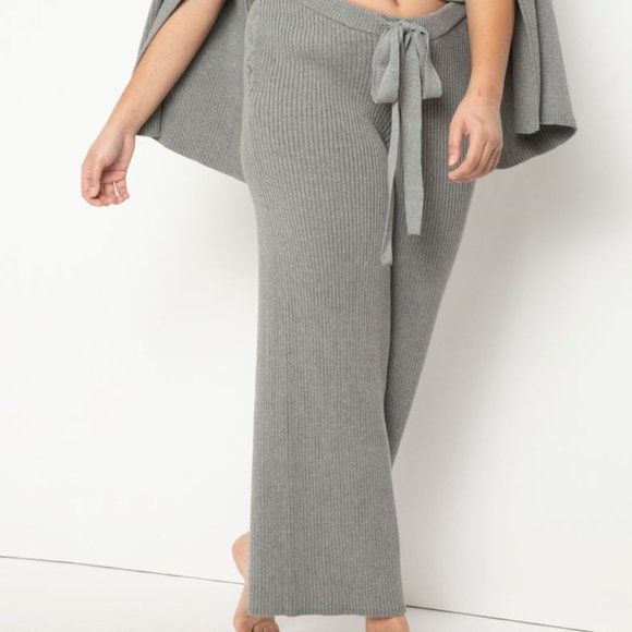 Eloquii Pants - Eloquii Wide Leg Sweater Pant